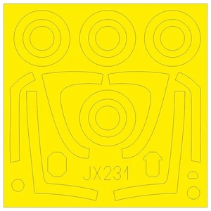 Accessoire Eduard F / A-18E 1/32 1/32Eduajx231  - Masques de verrières maquettes avions Vendu paramazon