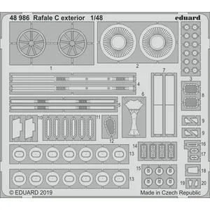 Rafale C Exterior For Revell - 1:48e - Eduard Accessories pas cher
