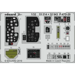 Comparateur de prix : P-47d-20 For Trumpeter - 1:32e - Eduard Accessories