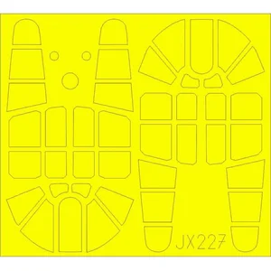 Accessoire Eduard Curtiss P-40F Warhawk TFace (conçu pour être utilisé avec les kits Trumpeter) 1/32EduaJX227  - Masques de verrières maquettes avionsVendu paramazon