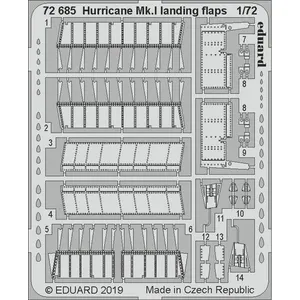 Hurricane Mk.i Landing Flaps F.arma Hobb - 1:72e - Eduard Accessories pas cher