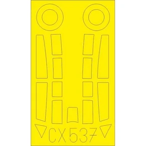 Accessoire Eduard Messerschmitt Me-262B-1 (conçu pour être utilisé avec les kits Airfix) 1/72EduaCX537  - Masques de verrières maquettes avions Vendu paramazon