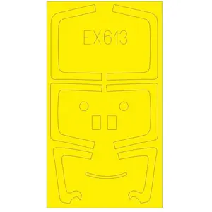 Accessoire Eduard Sukhoi Su-27UB 1/48 (designed to be used with Hobby Boss kits)  1/48 EDUAEX613  - Masques de verrières maquettes avions Vendu paramazon