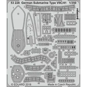 German Submarine Type Viic/41 For Revell - 1:350e - Eduard Accessories