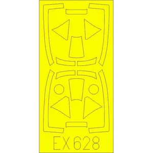 Accessoire Hawker Tempest Mk.V Tface (designed to be used with Eduard kits)  1/48 EDEX628  - Masques de verrières maquettes avions Vendu paramazon