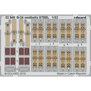 B-24 Seatbelts Steel For Hobby Boss - 1:32e - Eduard Accessories