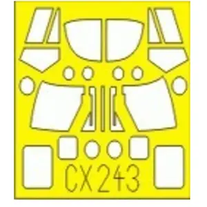 Accessoire Eduard Westland A 2 Lynx (pour les maquettes Hobby Boss)  1/72EDUACX243  - Masques de verrières maquettes avions Vendu paramazon