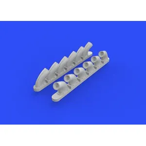 P-40b Exhaust Stacks For Airfix - 1:48e - Eduard Accessories