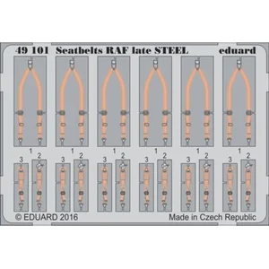 Accessoire Eduard Seatbelts RAF fin ACIER!  1/48 ED49101  - Kit de superdétail pour avions Vendu paramazon