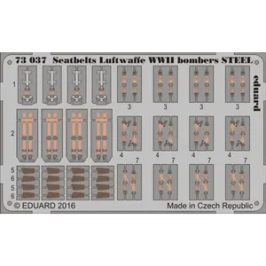 Seatbelts Luftwaffe Wwii Bombers Steel - 1:72e - Eduard Accessories