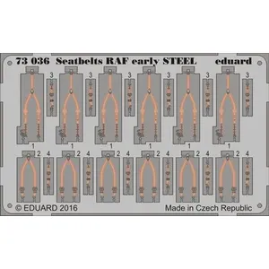 Seatbelts Raf Early Steel - 1:72e - Eduard Accessories pas cher