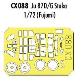 Accessoire Eduard Junkers Ju 87D/G Stuka (pour maquettes Fujimi) (fait à partir de bande jaune de Kabuki japonais) 1/72EDCX088  - Masques de verrièresVendu paramazon
