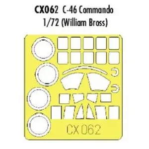Accessoire Eduard verrière et roues de Curtiss C-46 Commando etc (pour maquettes Williams) (fait à partir de bande jaune de Kabuki japonais) 1/72EDCX0Vendu paramazon