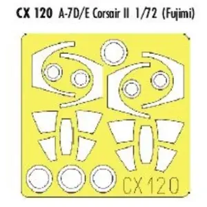 Accessoire Eduard Vought A-7D Corsair / Vought A-7E Corsair II (pour maquettes Fujimi) 1/72EDUACX120  - Masques de verrières maquettes avions Vendu paramazon