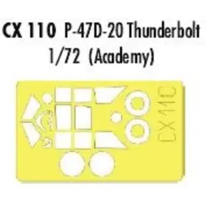 Comparateur de prix : MAQUETTE P 47D-20 THUNDERBOLT ACAD1/72 EDUARD CX110