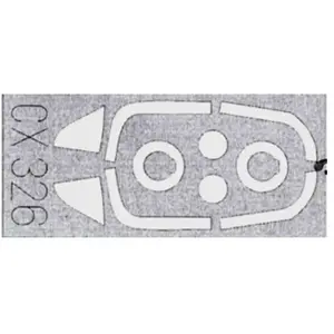 Accessoire Eduard Folland Gnat T.1 (conçu pour les maquettes Airfix)  1/72EDUACX326  - Masques de verrières maquettes avions Vendu paramazon