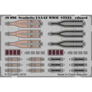 Seatbelts Usaaf Wwii Steel - 1:48e - Eduard Accessories pas cher