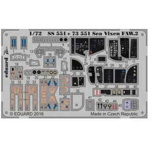 Accessoire Eduard de Havilland Sea Vixen FAW.2 (conçu pour être utilisé avec les kits Cyber-Hobby) 1/72EDUASS551 - Kit de superdétail pour avions Vendu paramazon
