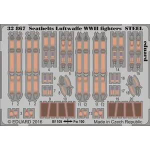 Seatbelts Luftwaffe Wwii Fighters Steel - 1:32e - Eduard Accessories pas cher