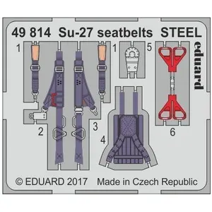 Comparateur de prix : Su-27 Seatbelts Steel For Hobby Boss - 1:48e - Eduard Accessories