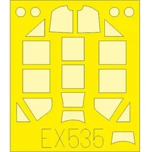 Accessoire Messerschmitt Bf-109F-4 (conçu pour être utilisé avec des kits Eduard)  1/48 EDEX535  - Masques de verrières maquettes avions 
