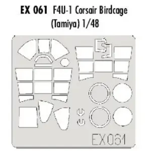 MAQUETTE F4U-1 CORSAIR BIRDCAGETAMI/48 EDUARD EX061 pas cher
