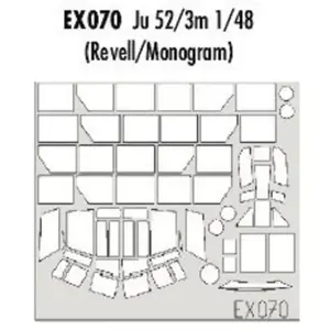 Comparateur de prix : MAQUETTE JU 52/3M REVELL/MONOGRAM1/48 EDUARD EX070