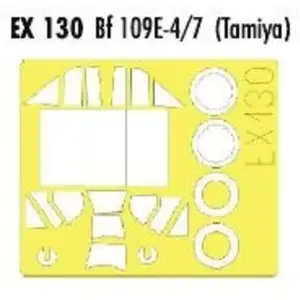 Accessoire Eduard Messerschmitt Bf 109E-4/7 (pour maquettes Tamiya) (fait à partir de bande jaune de Kabuki japonais)  1/48 EDEX130  - Masques de verrVendu paramazon