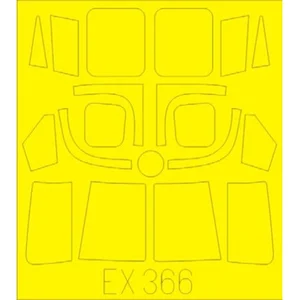 Accessoire Eduard Westland Lynx HMA.8 1/48 (designed to be used with Airfix kits)   1/48 EDEX366  - Masques de verrières maquettes avions 