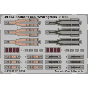 Comparateur de prix : Seatbelts Usn Wwii Fighters Steel - 1:48e - Eduard Accessories