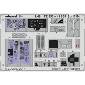 Accessoire Eduard Sukhoi Su-17M4 (conçu pour être utilisé avec les kits Hobby Boss)  1/48 EDFE855  - Kit de superdétail pour avions Vendu paramazon