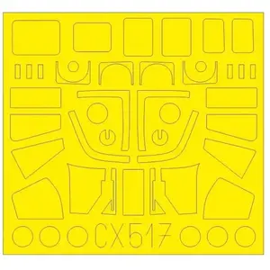 Accessoire Eduard Westland Sea King HAR.3 / Mk.43 (designed to be used with Airfix kits) 1/72EDCX517  - Masques de verrières maquettes avions 