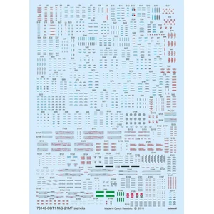 Décal Mikoyan MiG-21MF interceptor stencils (designed to be used with Eduard kits) 1/72EDUAD72015  - Décalcomanies pour avions militaires Vendu paramazon