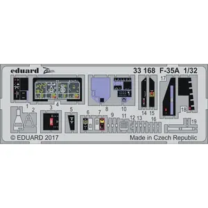 Accessoire Eduard Lockheed-Martin F-35A Lightning II (conçu pour être utilisé avec les kits Italeri) 1/32ED33168  - Kit de superdétail pour avions Vendu paramazon