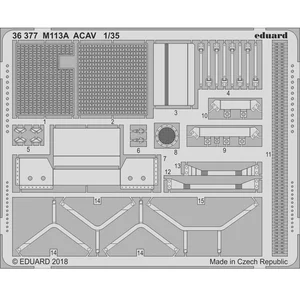 Accessoire Eduard M113A ACAV (designed to be used with AFV Club kits)  1/35 ED36377  - Kits de superdétail pour véhicules militaires Vendu paramazon