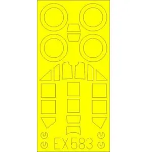 Accessoire Eduard Messerschmitt Bf-109G-6 (conçu pour être avec des kits Tamiya)  1/48 EDEX583  - Masques de verrières maquettes avions Vendu paramazon