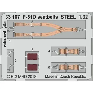Comparateur de prix : P-51d Seatbelts Steel For Revell - 1:32e - Eduard Accessories