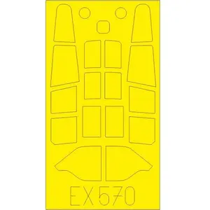 Accessoire Eduard Curtiss Tomahawk Mk.II (conçu pour être utilisé avec les kits Airfix)  1/48 EDUAEX570  - Masques de verrières maquettes avions Vendu paramazon