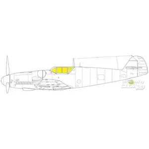 Accessoire Eduard Bf 109G-2/4 TFace pour REVELL 1/32EduaJX300  - Masques de verrières maquettes avions Vendu paramazon