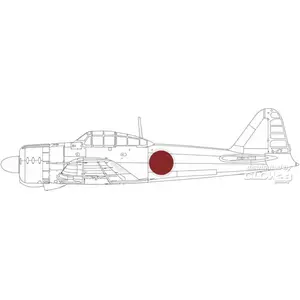 Accessoire A6M2 Model 21 national insignia 1/48 EDUARD  1/48 EduaEX955  - Masques de verrières maquettes avions 