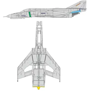 Accessoire Eduard McDonnell F-4E Phantom surface panels 1/48 (designed to be used with Meng Model kits) EduaEX956 - Masques de verrières maquettes avVendu paramazon