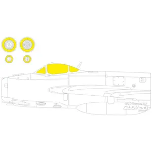 Accessoire Eduard MiG-17F TFace 1/48 AMMO  1/48 7379958  - Masques de verrières maquettes avions Vendu paramazon