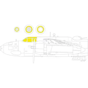 Accessoire Eduard A-20G TFace 1/32 HKM 1/327331316  - Masques de verrières maquettes avions Vendu paramazon