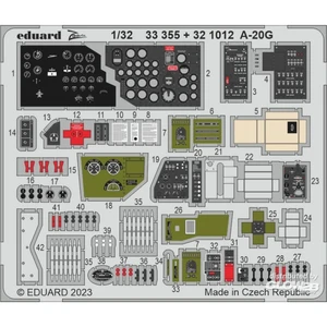 Eduard A-20G 1/32 HKM 1/32Edua33355  - Pièces photodécoupées - usage général 