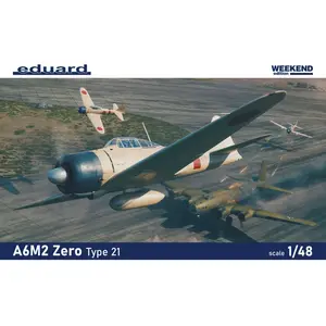 Maquette Eduard Mitsubishi A6M2 Zero Type 21 1/48 1/48 - Maquette d'avion - EDK84189 pas cher