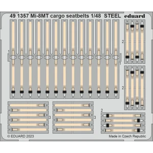Accessoire Eduard Mil Mi-8MT cargo seatbelts STEEL 1/48 (designed to be used with Trumpeter kits)  1/48 EDUA491357  - Kit de superdétail pour avions Vendu paramazon