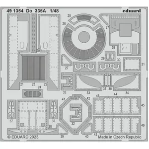 Accessoire Eduard Dornier Do-335A Pfeil 1/48 (designed to be used with Tamiya kits) 1/48 ED491354 - Kit de superdétail pour avions Vendu paramazon