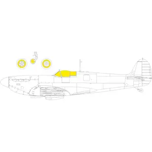 Accessoire Eduard Supermarine Spitfire Mk.I 1/32 (designed to be used with Kotare kits) EDJX309  - Masques de verrières maquettes avions Vendu paramazon