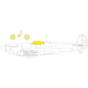 Accessoire Eduard Supermarine Spitfire Mk.I TFace 1/32 (designed to be used with Kotare kits) EDJX310  - Masques de verrières maquettes avions Vendu paramazon