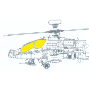 Accessoire Eduard Boeing AH-64E 1/35 (designed to be used with Takom kits)  1/35 EDUAJX311  - Masques de verrières maquettes avions Vendu paramazon